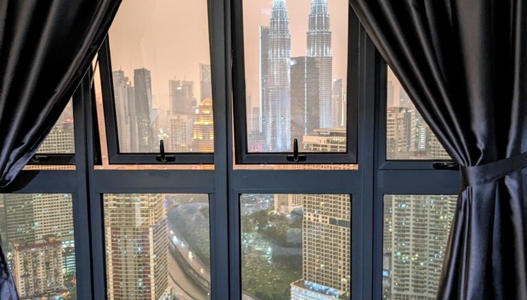 Uitzicht op de Petronas Twin Towers